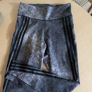 Adidas Aeroready 3 stripe hi waist leggings